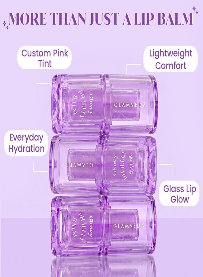 Glamveda Glowy pH Jelly Balm 4g | pH Adapting Lip Balm with Custom Pink Tint | Hydrating Jelly Gloss Balm | Shimmer Lip Glow | Non-Sticky Lip Care - Image 5