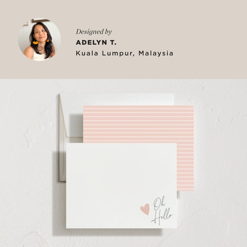 Minted Signed Heart Stationery Cards,10 Ct,Blank Cards and Envelopes For Thank You Notes, Invitations & Handwritten Messages, Note Cards Set, Gifts for Women, Blush Pink Color - Image 5