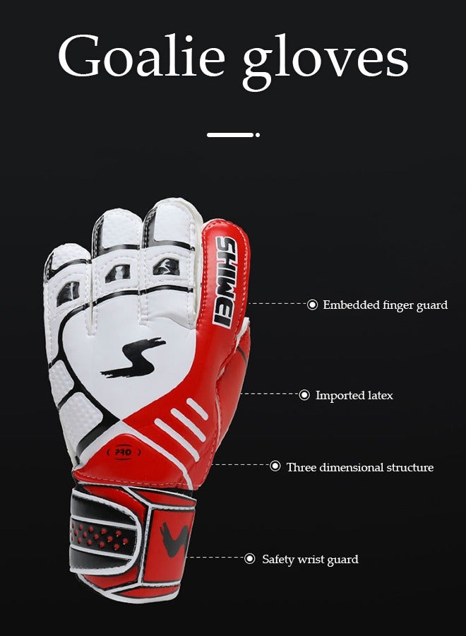 إسكدنيا قفازات حارس المرمى للشباب والبالغين، قبضة قوية لأصعب التصديات، مع حماية للأصابع ولاتكس لتوفير حماية رائعة لمنع الإصابات - Image 3