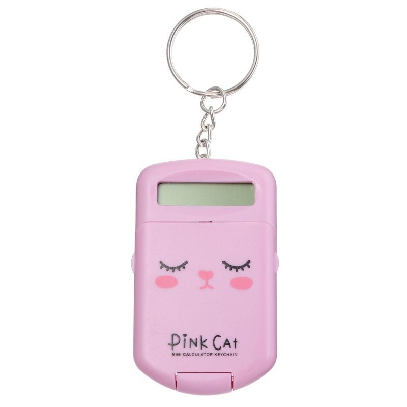 آلة حاسبة صغيرة وردية 2 حبة، آلة حاسبة محمولة للجيب للطلاب والمدرسة والسفر - Image 2