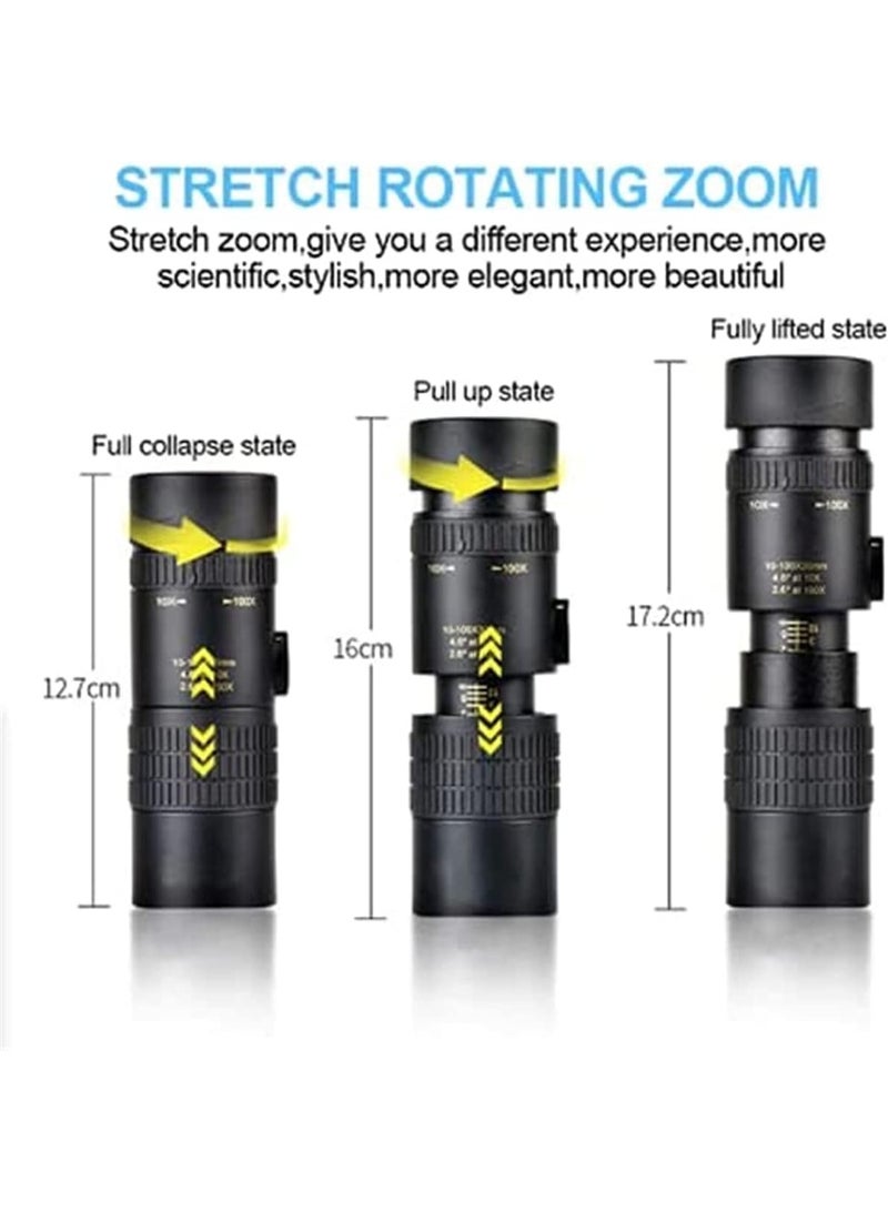 Bukela Telescope, High Power Super Zoom Night Vision Waterproof Military Monocular Telescope for Camping Travel, No Tripod - Image 4