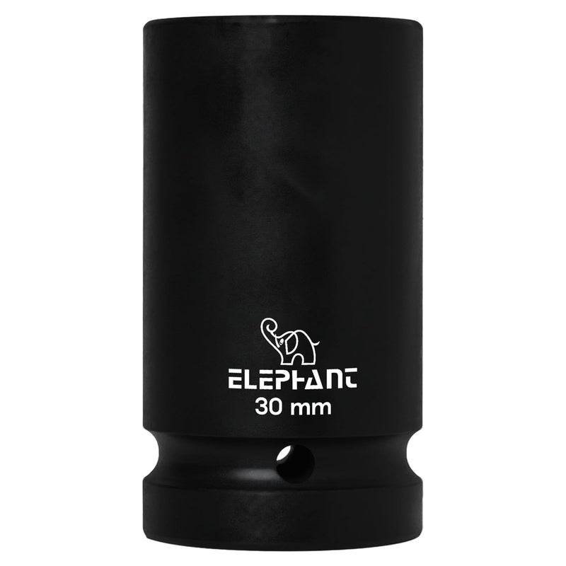 Elephant مفتاح صدمة معدني 1" مربع 6 نقاط قياسي بحجم 30 مم، طول 90 مم - Image 1