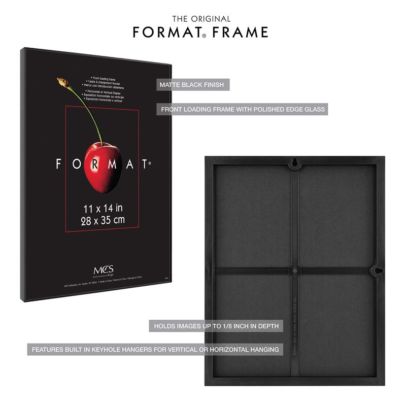 MCS Format Picture Frames, Gallery Wall Frames, Black, 11 x 14, 6-Pack - Image 5