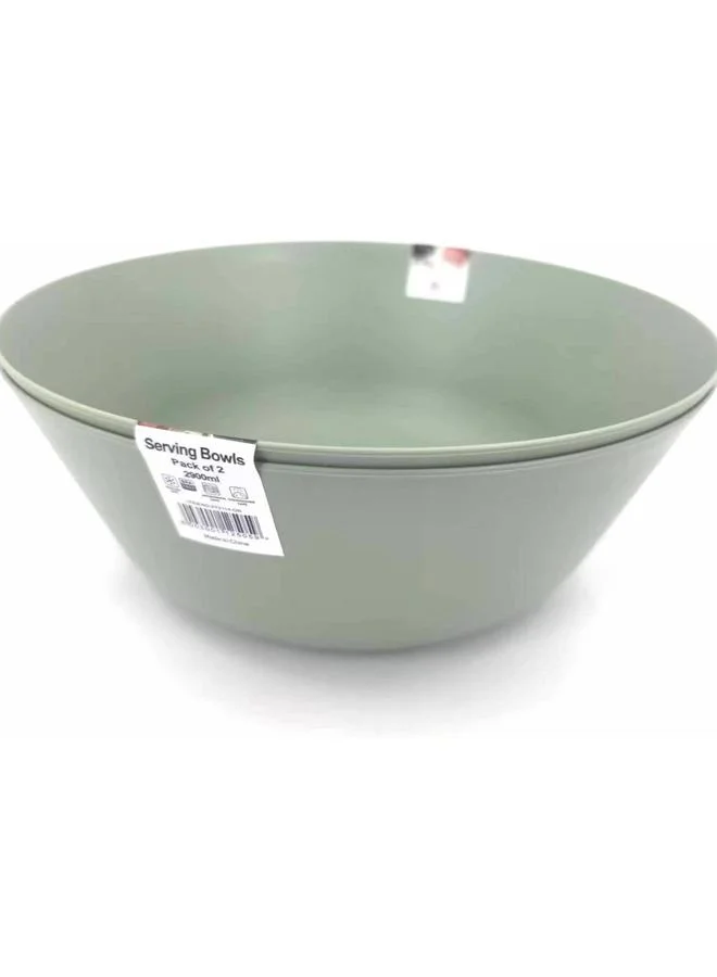 أوركيد طقم من 2 - وعاء تقديم 2900 مل