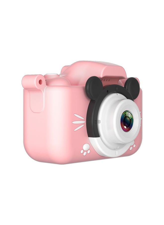 Children's Digital Small SLR Camera Front And Back HD Double-camera Cartoon Mini Camera-Color:X6S Pink Mouse  - Image 5