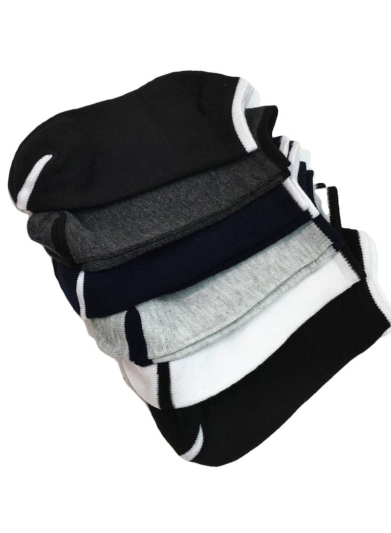 مجموعة من ست شرابات جوارب متعددة الألوان - Image 2