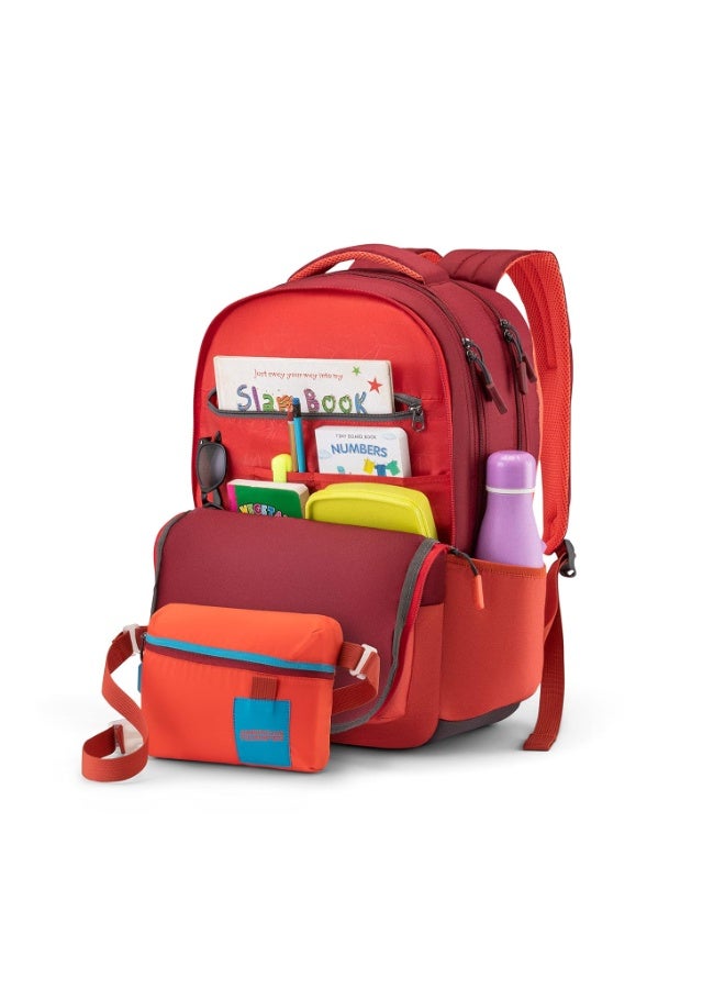 American Tourister Toodle+ RED 24 ltrs Polyester with Rain Hood, Detachable Pouch - Image 5