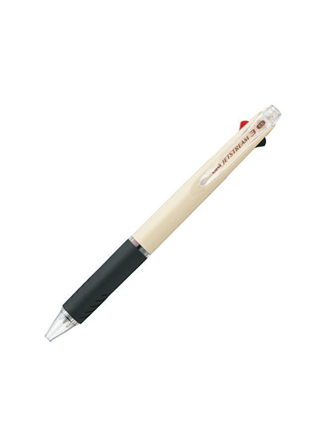 Uni Ballpoint Pen Jetstream 3 Color Black, Red, Blue Ink 0.5mm, Ivory (SXE340005.46) - Image 1