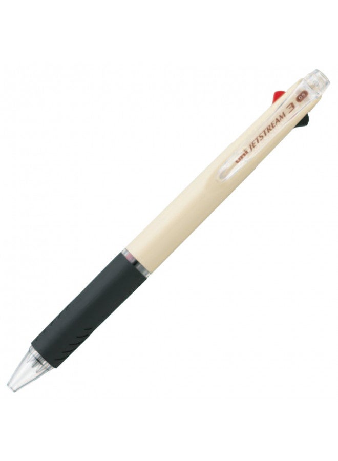 Uni Ballpoint Pen Jetstream 3 Color Black, Red, Blue Ink 0.5mm, Ivory (SXE340005.46) - Image 2