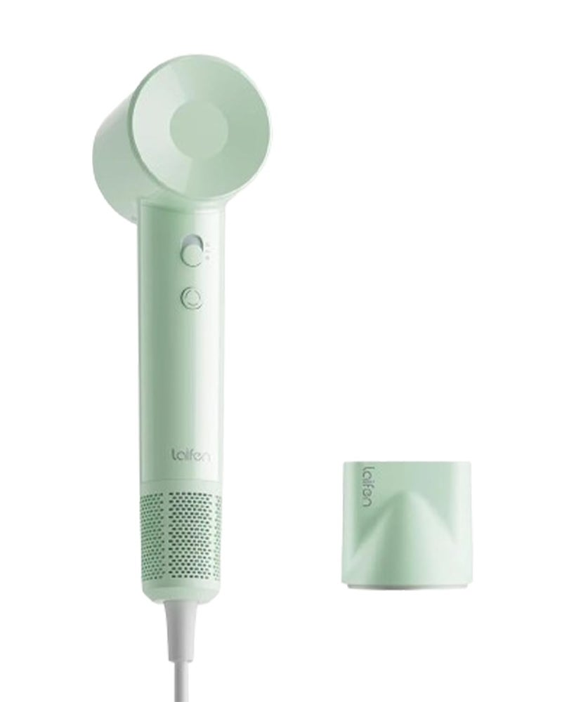 Laifen Hair Dryer Se Lite Green, 150 Million Negative Ionic Blow Dryer With 100,000 RPM Brushless Motor, 1400 Watts Powerful Fast Drying High-Speed Low Noise, Light Weight & Compact Design - Image 1