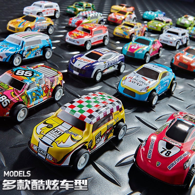 Mini Alloy Iron Car Pull-Back Car Container Set Children'S Boy Sliding Toy Racing Model - Image 4