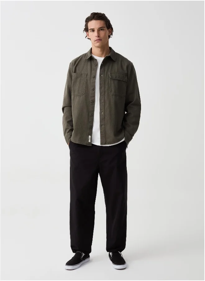 او في اس Jogger chino trousers in cotton