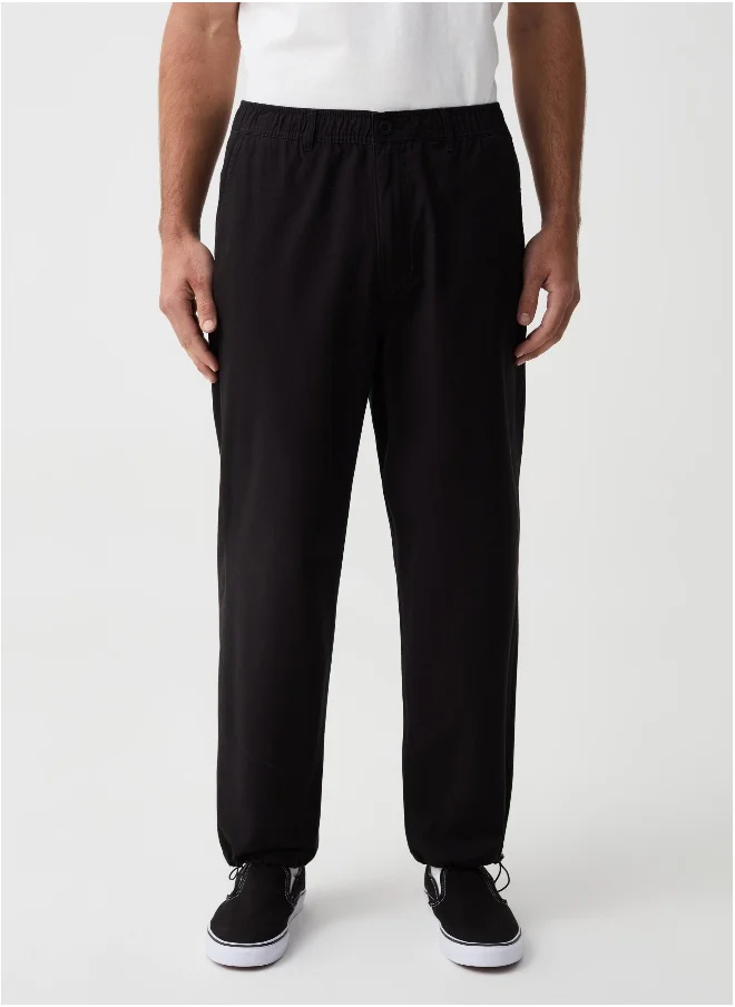 او في اس Jogger chino trousers in cotton