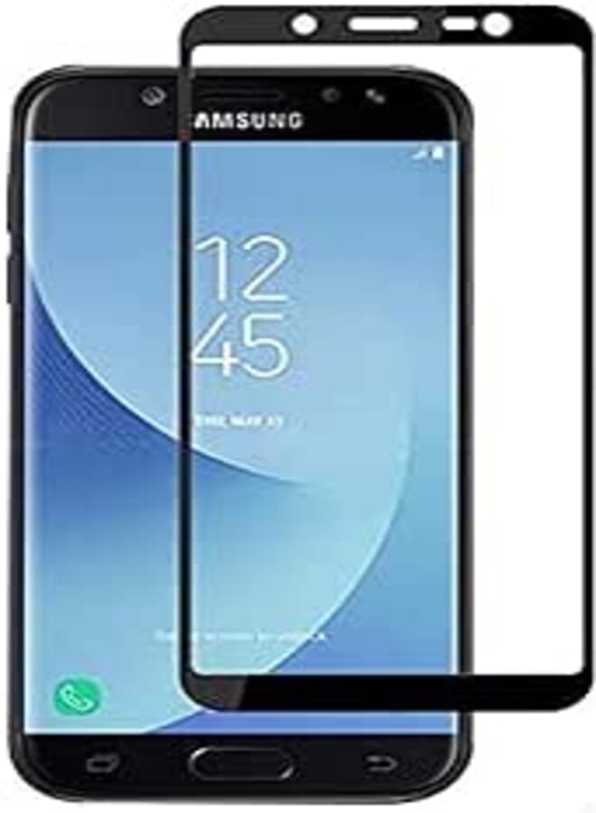 OR Tempered glass screen protector for Samsung Galaxy j4 2018 - Black