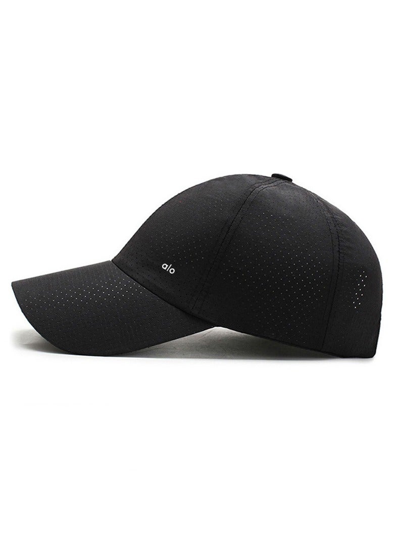 alo Alo Yoga Lightweight Breathable Mesh Outdoor Sports Cap with Sun Protection and UV Blocking Function (Covered with Net Eyelets) - Image 3