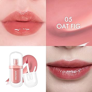 Amuse JELFIT TINT 12Hour Lasting JellyLike Texture Moisturizing Lip Stain Vegan in Handy Size for Travel 05 OAT FIG - Image 2