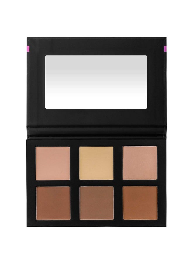 Shany Powder Contour & Highlight Makeup Palette With Mirror 6 Color Contour Palette Contour  - Image 2