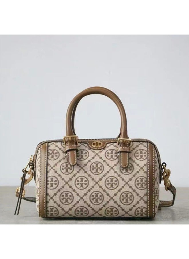 Tory Burch Tory Burch women's bag, new Boston bag, classic printed hand-held crossbody bag, fashionable and versatile single-shoulder women's bag - Image 1