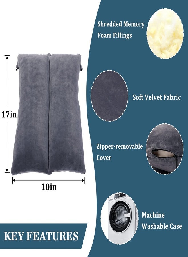 TANYOO Arm Elevation Pillow Shredded Memory Foam Filled Arm Stabilizer Elevation Pillow for Swelling and Circulation Pain Relief for Shoulder Surgery and Leg Injury Washable Cover - Image 5
