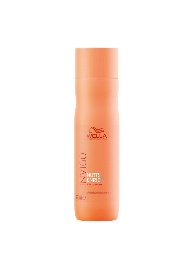 Wella Professionals Invigo Nutri-Enrich Shampoo For Damaged Hair | 250 Ml | Nourishing, Hydrating Hair Cleanser For Dry Hair | With Goji Berry Nutrients  - Image 1