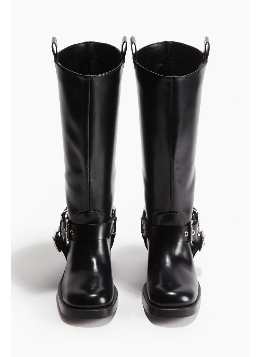 H&M Knee-High Biker Boots  - Image 3
