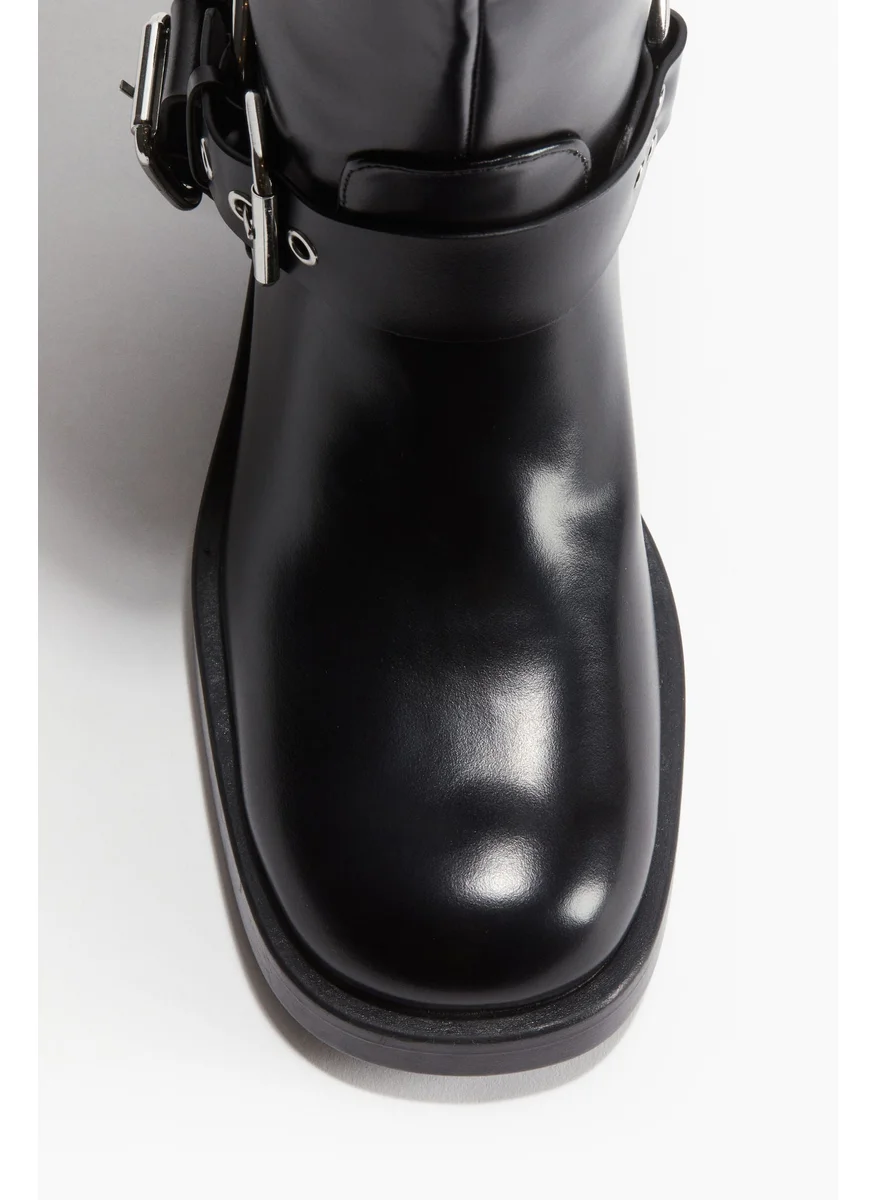 H&M Knee-High Biker Boots