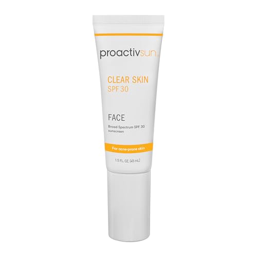Proactiv Clear Skin Face Sunscreen Moisturizer With SPF 30 - Hydrating SPF Lotion And Sensitive Skin Sunscreen For Oily Skin And Acne-Prone Skin, Oil Free Matte Skincare Sunscreen, 1.5oz - Image 1