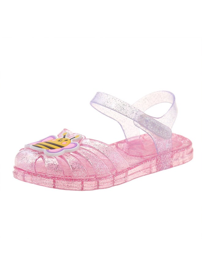 Children's Sandals Girls Baby Baby New Summer Little Girl Waterproof Baotou Beach Shoes Jelly Princess Shoes
