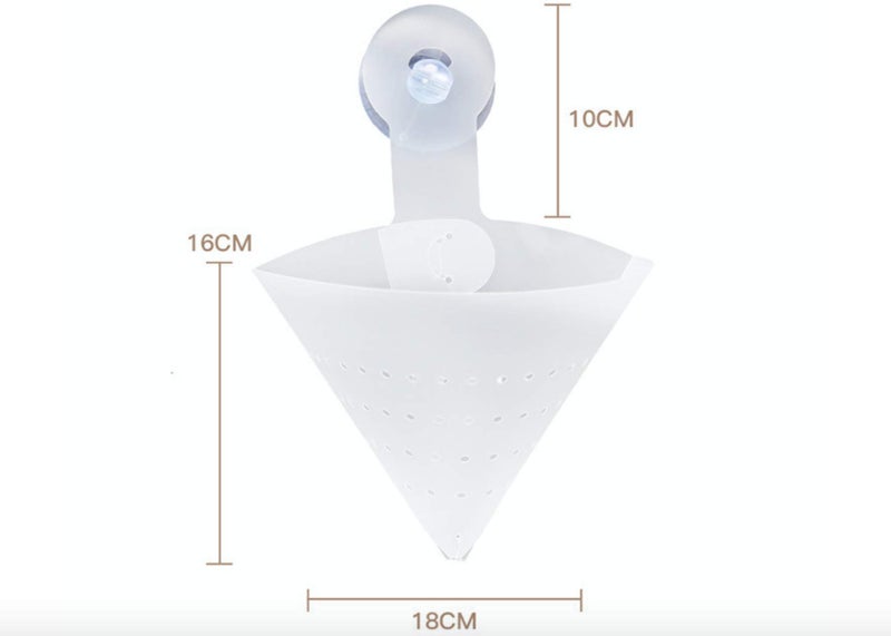 MICHELLE N LOGAN Food Strainer Funnel, Sink Funnel, Folding Filter Bag Sponge Holder Garbage Stopper Waste Food Strainer - Image 2
