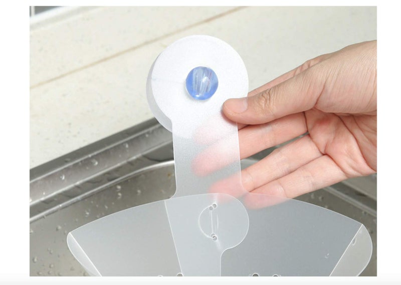 MICHELLE N LOGAN Food Strainer Funnel, Sink Funnel, Folding Filter Bag Sponge Holder Garbage Stopper Waste Food Strainer - Image 4