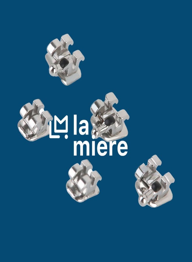 LA MIERE 200 قطعة من دعامات تقويم الأسنان المعدنية القياسية MBT بفتحة 0.018 قابلة للربط، 3-4-5 مع خطاف، 20 قطعة/عبوة، 10 عبوات - Image 2
