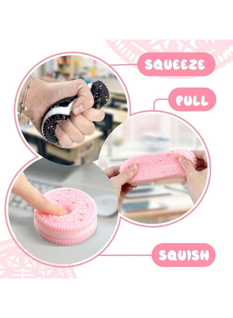 كولا بير 4 جهاز كمبيوتر شخصي يدوي الصنع البسكويت الناعم Squishy السيليكون تخفيف الإجهاد Squishy لعبة الكوكي Squishy للتوتر والقلق لعبة الاسترخاء للبالغين والفتيان والبنات مثالية للتخفيف من الإجهاد - Image 3