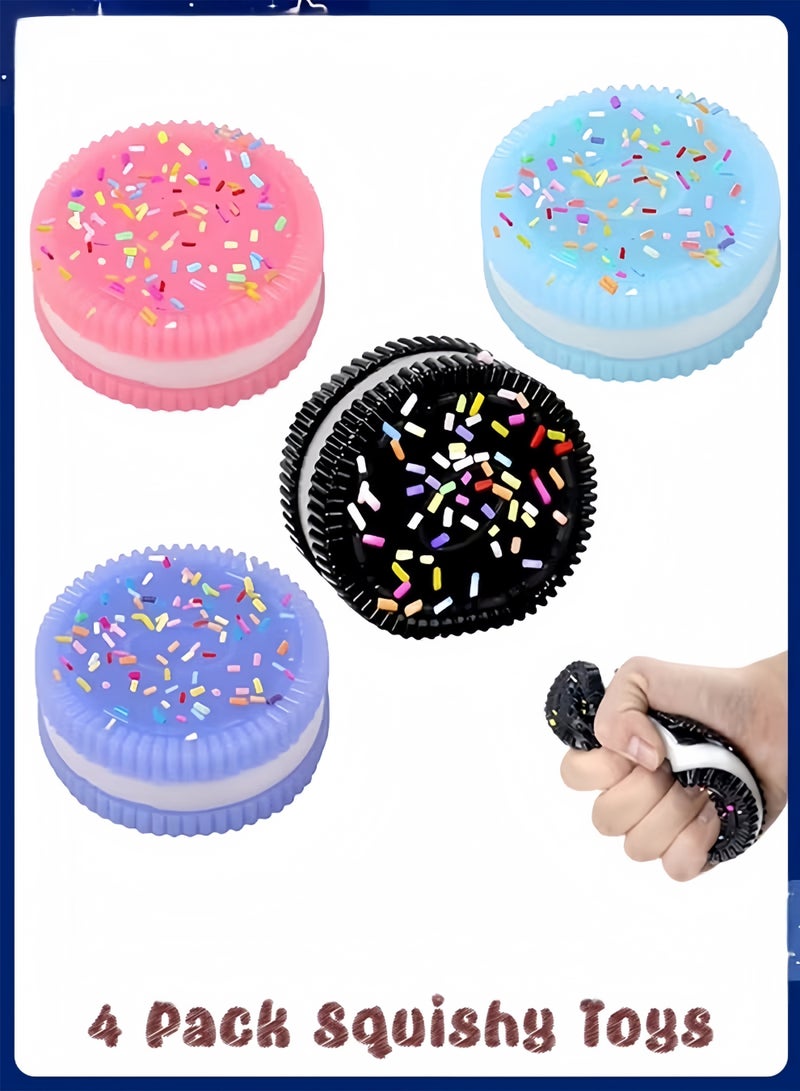 كولا بير 4 جهاز كمبيوتر شخصي يدوي الصنع البسكويت الناعم Squishy السيليكون تخفيف الإجهاد Squishy لعبة الكوكي Squishy للتوتر والقلق لعبة الاسترخاء للبالغين والفتيان والبنات مثالية للتخفيف من الإجهاد - Image 1