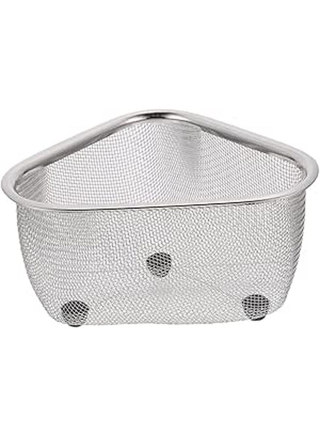 Triangle Sink Draining Basket Corner Storage For Kitchen, Plastic, Hand Wash - Image 1