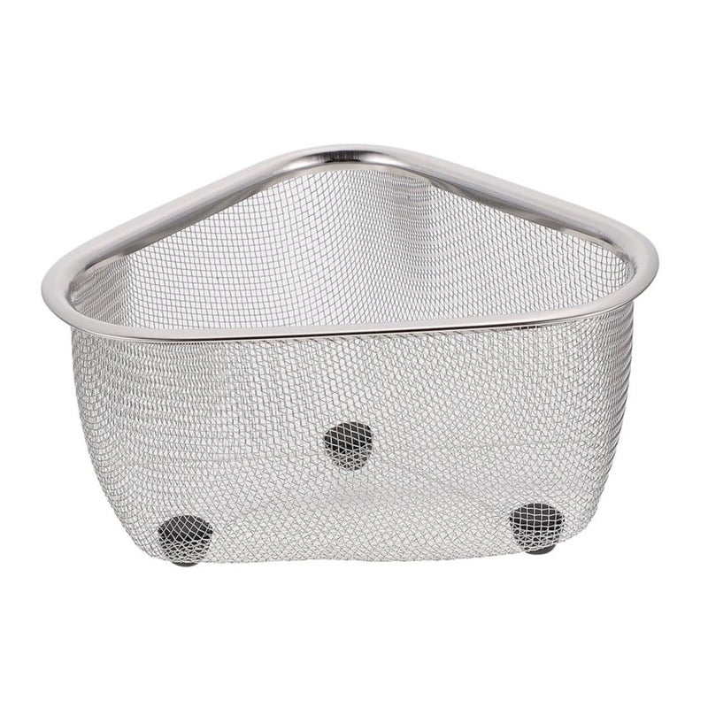 Triangle Sink Draining Basket Corner Storage For Kitchen, Plastic, Hand Wash - Image 2