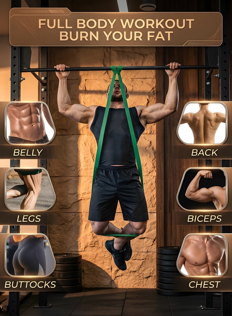 بيوينتي ‌مجموعة أحزمة المقاومة Beauenty‌ أحزمة مساعدة تمارين الشد العلوي - أحزمة تمديد - أحزمة رياضية لمعدات الكاليسثينكس أدوات تدريب مثالية للتمارين الرياضية، بناء العضلات، والتأهيل الطبي للرجال والنساء - Image 5