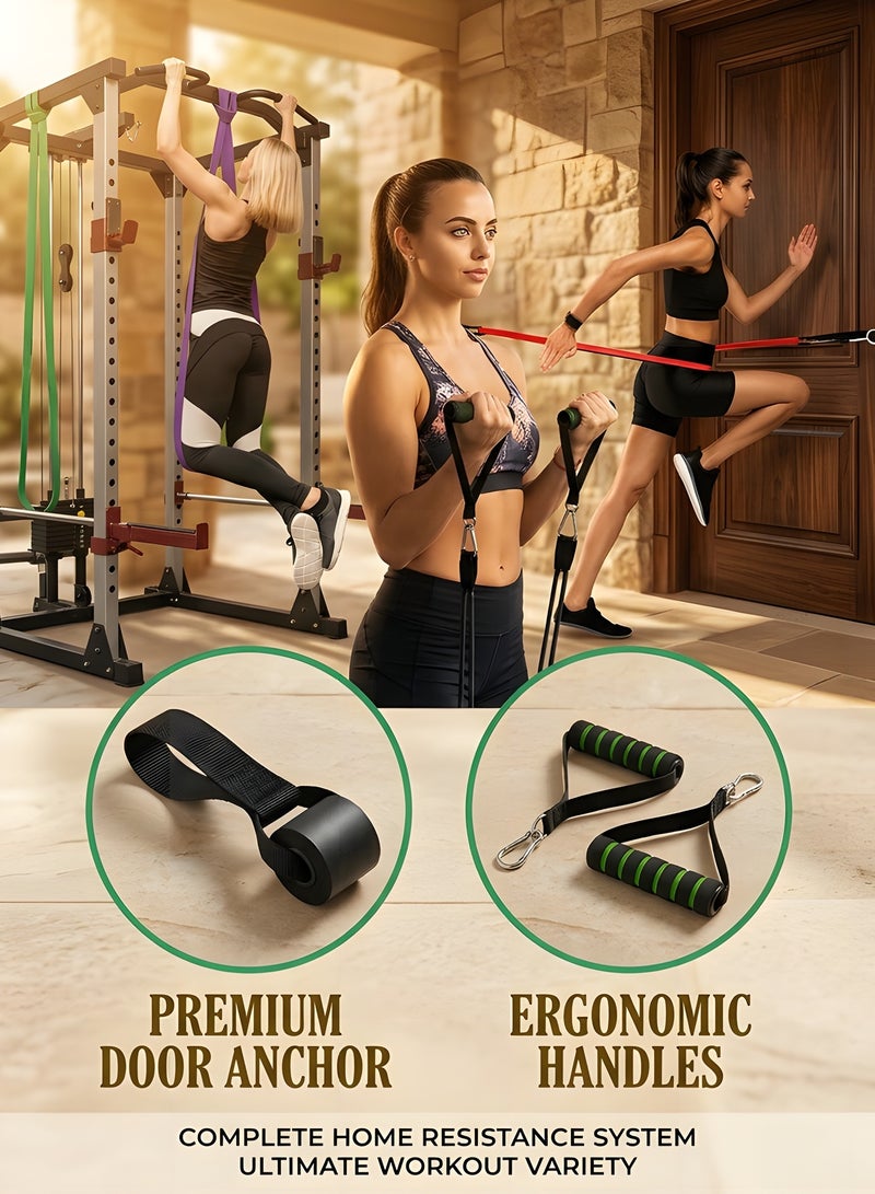 بيوينتي ‌مجموعة أحزمة المقاومة Beauenty‌ أحزمة مساعدة تمارين الشد العلوي - أحزمة تمديد - أحزمة رياضية لمعدات الكاليسثينكس أدوات تدريب مثالية للتمارين الرياضية، بناء العضلات، والتأهيل الطبي للرجال والنساء - Image 4