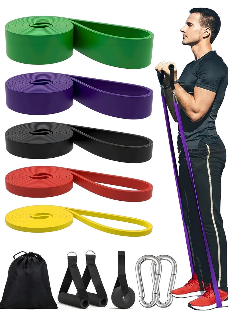 بيوينتي ‌مجموعة أحزمة المقاومة Beauenty‌ أحزمة مساعدة تمارين الشد العلوي - أحزمة تمديد - أحزمة رياضية لمعدات الكاليسثينكس أدوات تدريب مثالية للتمارين الرياضية، بناء العضلات، والتأهيل الطبي للرجال والنساء - Image 1