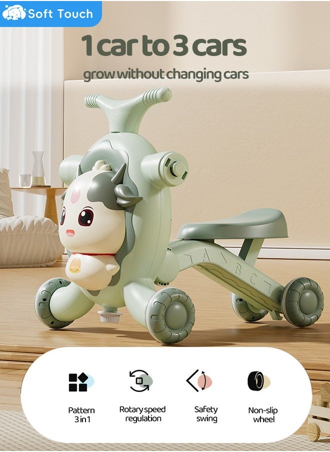 Soft Touch - 3-in-1 Baby Walker Toddler Walker Push Toy Multifunctional Baby Scooter Kids Activity Center with Music for 0-4 Years Old Boys and Gril - Image 1