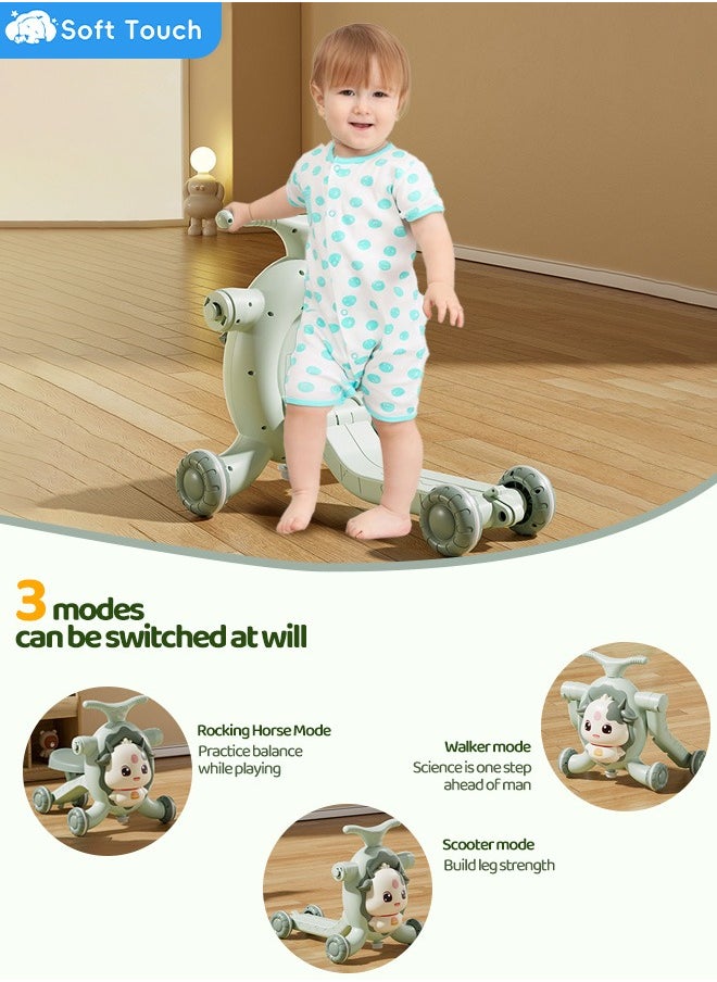 Soft Touch - 3-in-1 Baby Walker Toddler Walker Push Toy Multifunctional Baby Scooter Kids Activity Center with Music for 0-4 Years Old Boys and Gril - Image 1