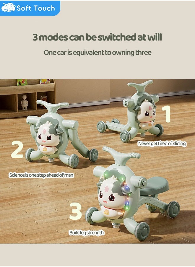 Soft Touch - 3-in-1 Baby Walker Toddler Walker Push Toy Multifunctional Baby Scooter Kids Activity Center with Music for 0-4 Years Old Boys and Gril - Image 1