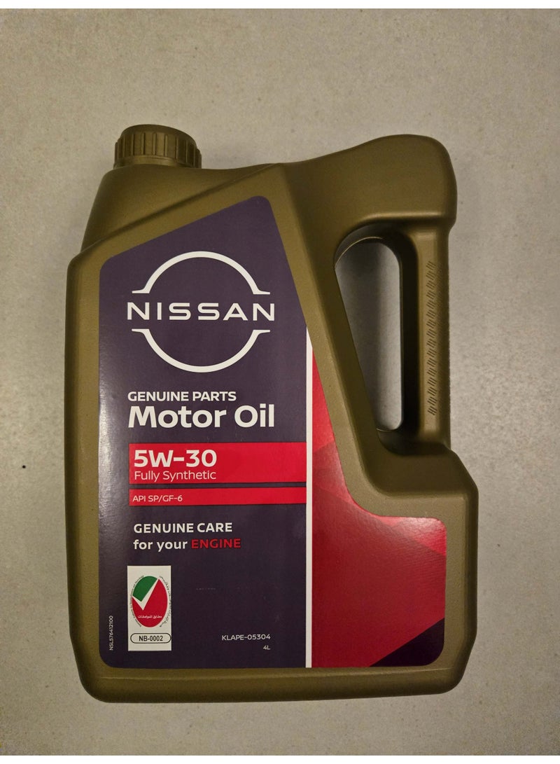 نيسان زيت محرك نيسان 5W-30، تخليقي بالكامل، 4 لتر - Image 1