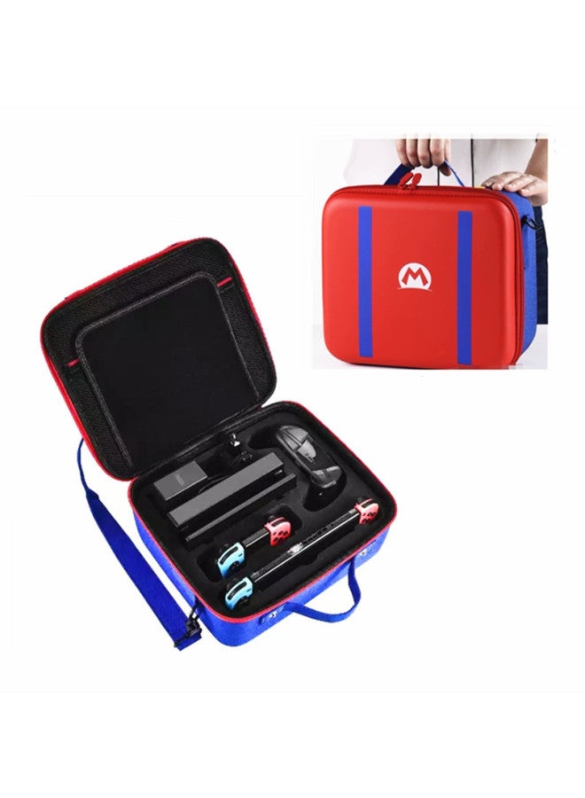 Switch Storage Large Bag Mario Bag OLED Complete Accessory Bag Portable Crossbody Bag-Product Color:Mario Big M Full Storage - Image 1