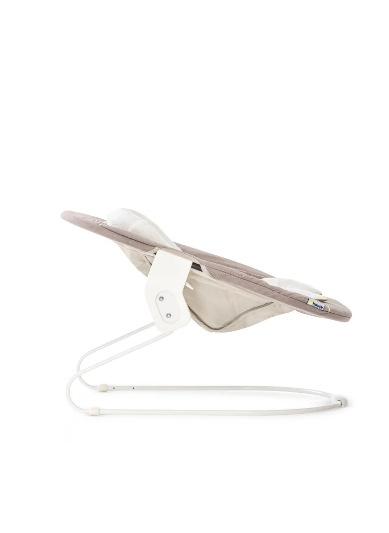 هوك Alpha+ 2 In 1 Bouncer And Baby Rocker, Stretch Beige From Birth, Newborn Set, Compatible With Alpha Highchair