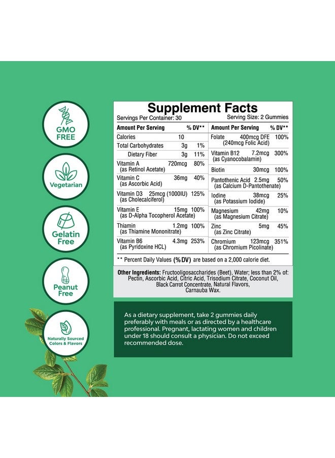 Natures Craft جواهر متعددة الفيتامينات للمراهقين 12-17 - فيتامينات جيلاتينية للمراهقين من الأولاد والبنات لدعم البشرة الأفضل، قوة المناعة، المزاج والطاقة - مكملات للمراهقين من الفتيات والفتيان مع Zn، Mg، فيتامين A، C، D وE - 60 حبة - Image 2