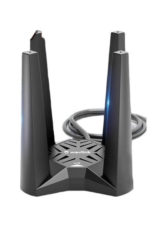 Wavlink Wn693A5 Dual-Band Usb Wireless Network Adapter, Gigabit 1900M, For Desktop Computers, Laptops, Mac, External Wifi Receiver And Transmitter - Image 1