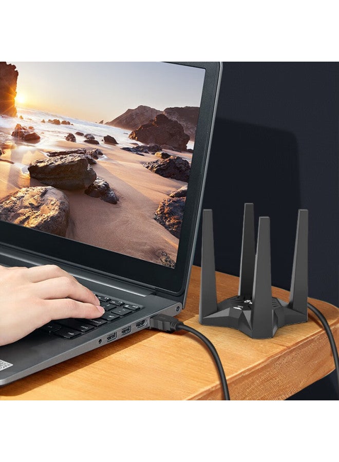Wavlink Wn693a5 Dual-band Usb Wireless Network Adapter, Gigabit 1900m, For Desktop Computers, Laptops, Mac, External Wifi Receiver And Transmitter - Image 4