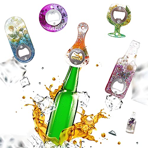 Lovppy Bottle Opener Resin Molds, Lovppy Beer Opener Silicone Molds, Epoxy Resin Casting Molds, Beer Spanner Kit with Screwdriver and Patch, DIY Jewelry Craft Mold for Bottle Opener Keychain Wine Corkscrew - Image 2