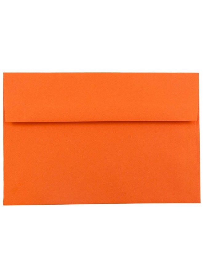 JAM Paper A7 Colored Invitation Envelopes 5 1 4 X 7 1 4 Orange Recycled 50 Pack - Image 2
