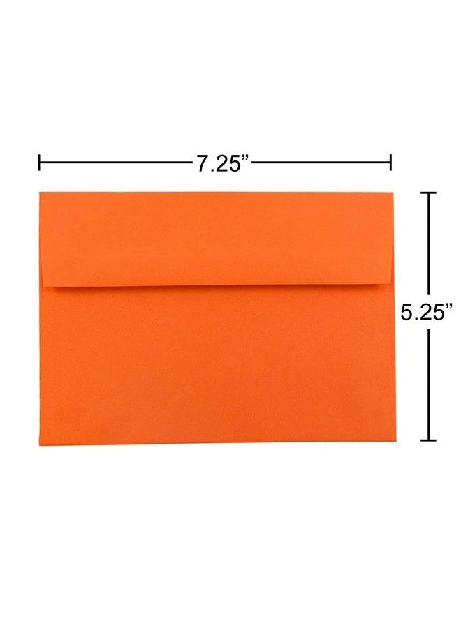 JAM Paper A7 Colored Invitation Envelopes 5 1 4 X 7 1 4 Orange Recycled 50 Pack - Image 5